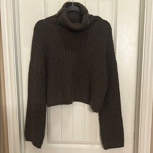 SABLYN XS oversized Brown Turtleneck Sweater